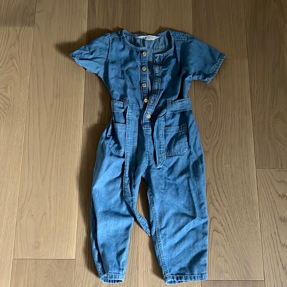 H&M Denim Jumpsuit size 1 1/2-2 years